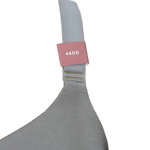 Lane Bryant Cacique Bra Lightly Lined Balconette Backsmoother Gray 46DD - Picture 2 of 7